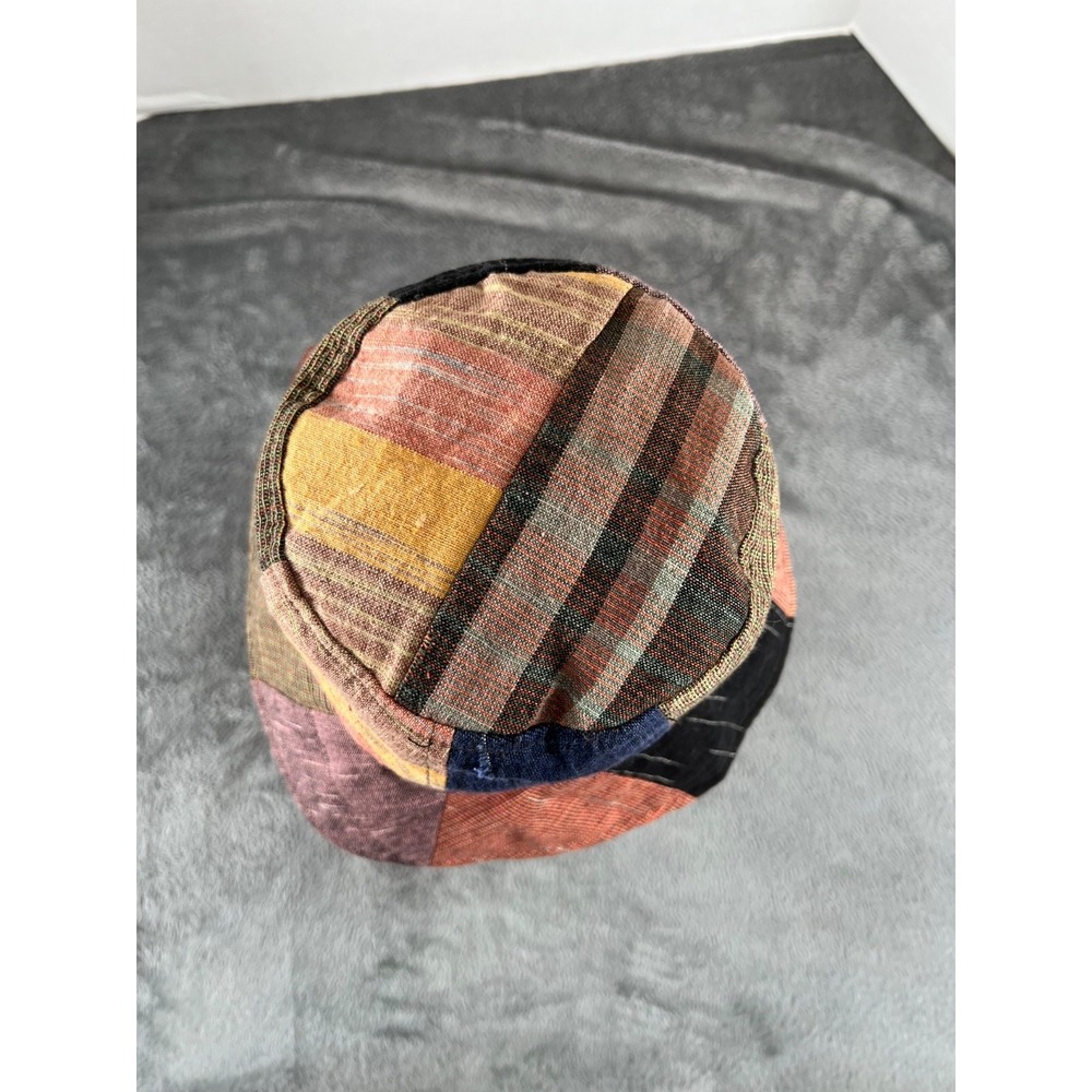 Vintage Patchwork Bucket Hat Retro Boho Cotton Festival Hippie Thailand - Picture 5 of 8